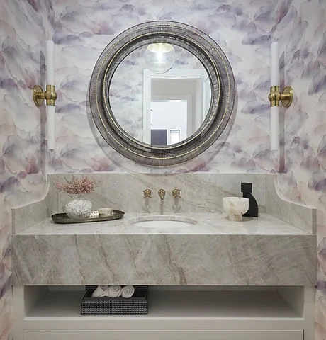 Lilac Powder Room